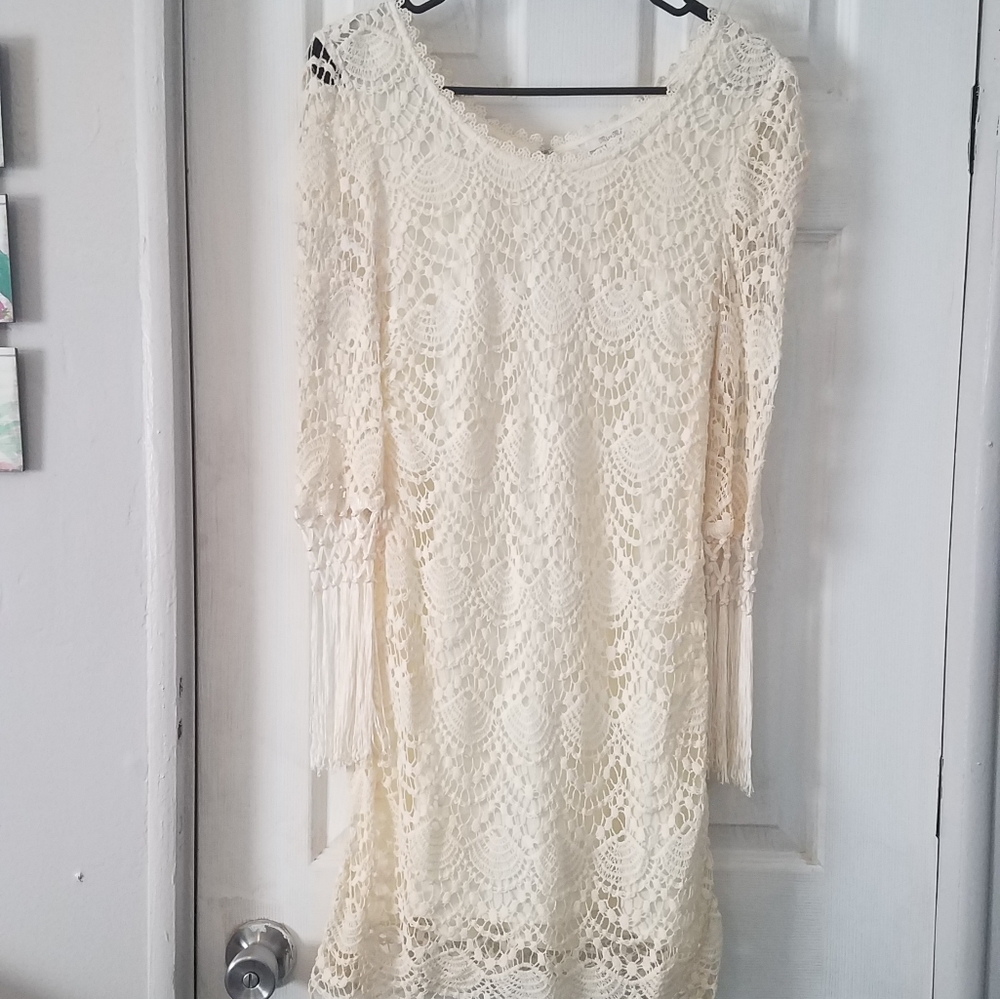 Miss Me cream lace dress